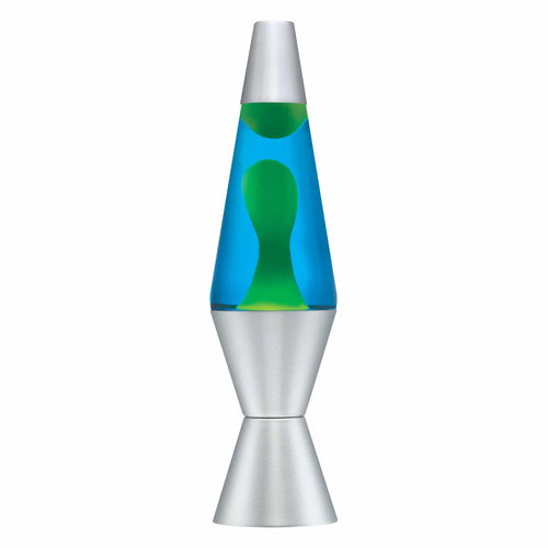 14.5" LAVA LAMP - YELLOW/BLUE/SILVER